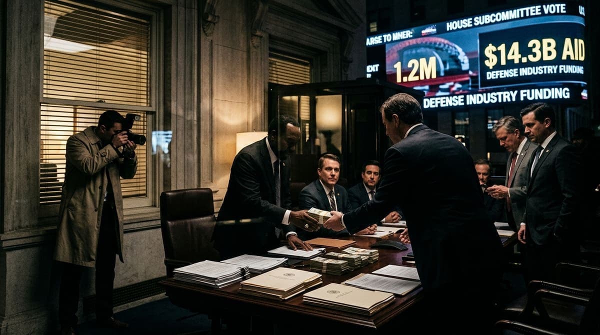 Defense PACs Sent $1.2M to House Subcommittee Before $14.3B Aid Vote