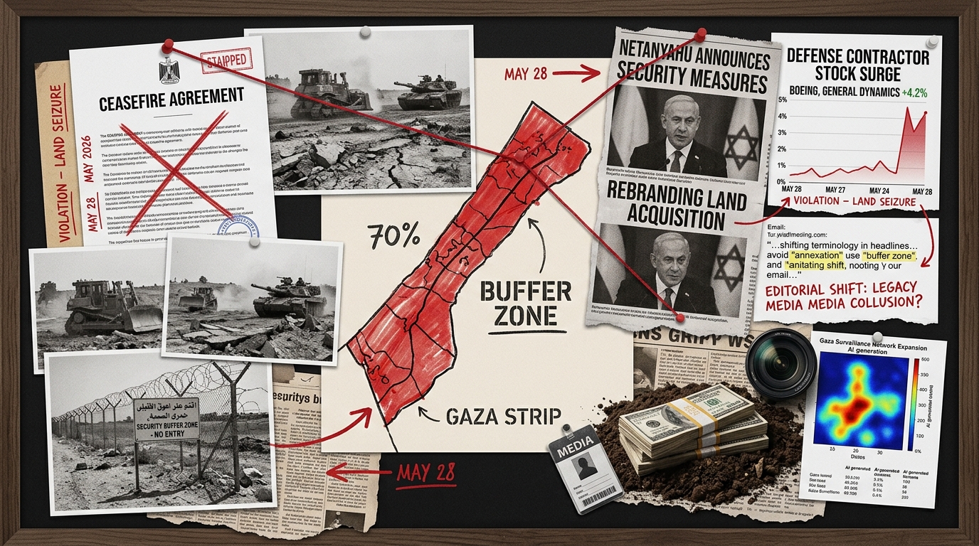 Media Rebrands Israel's Seizure of 70% of Gaza as a 'Buffer Zone'