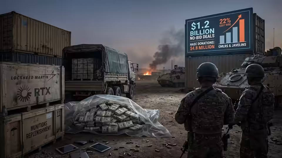 The 22% Markup: How No-Bid Defense Contracts Follow PAC Donations