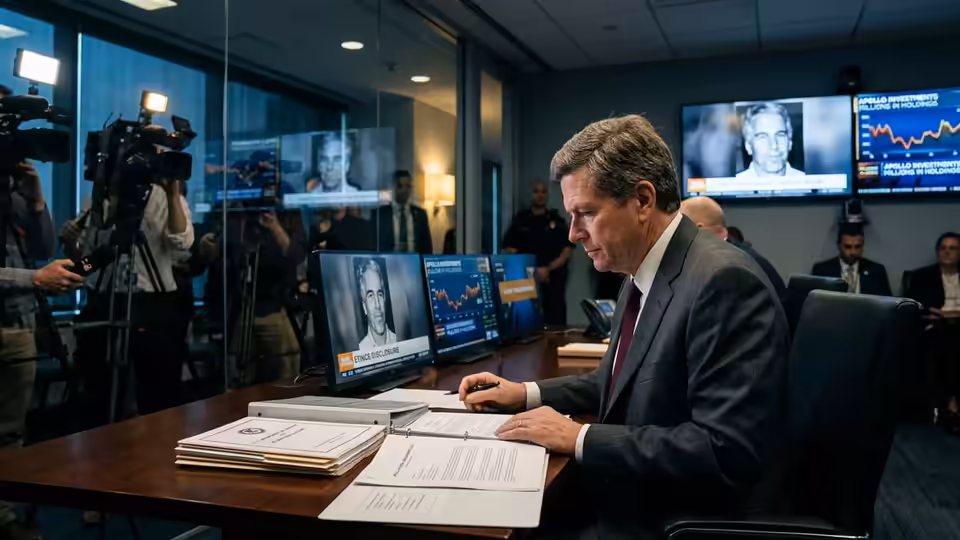 Clayton Overseeing Epstein Records While Holding Millions in Apollo Interests