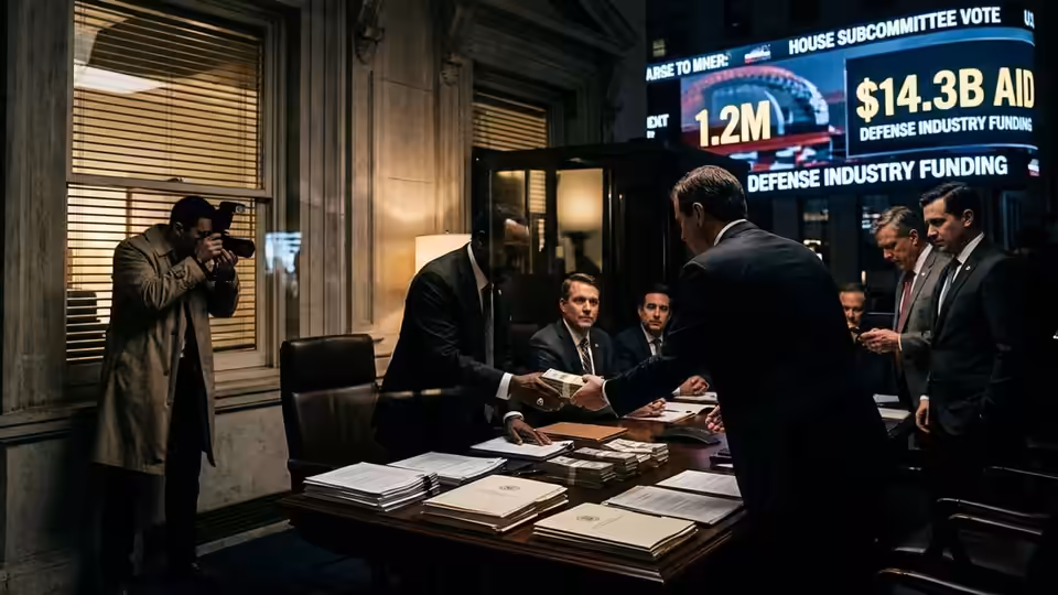 Defense PACs Sent $1.2M to House Subcommittee Before $14.3B Aid Vote