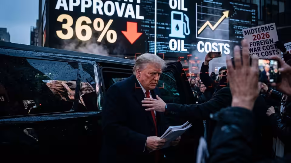 Trump Approval Slumps to 36% as Gas and Fertilizer Costs Surge