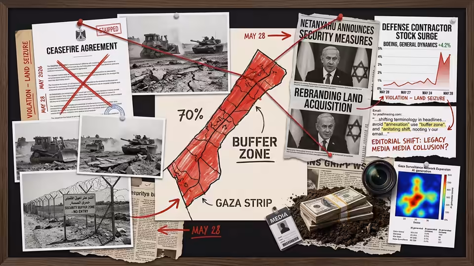 Media Rebrands Israel's Seizure of 70% of Gaza as a 'Buffer Zone'